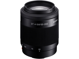 Sony SAL-55200 MILC/SLR Standardzoomobjektiv Schwarz