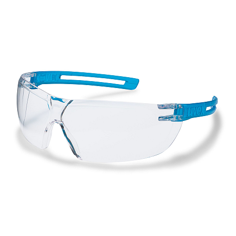Uvex 9199265 Schutzbrille/Sicherheitsbrille Durchscheinend, Blau