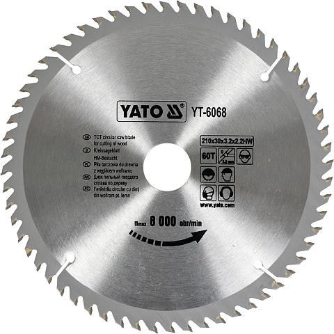 Yato YT-6068 Kreissägeblatt 21 cm 1 Stück(e)