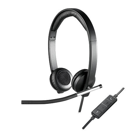 Logitech 981-000519 Kopfhörer & Headset Kabelgebunden Kopfband Büro/Callcenter USB Typ-A Schwarz, Silber