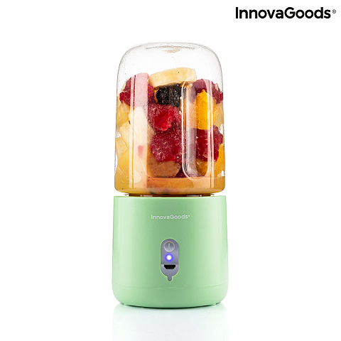 InnovaGoods 8435527821494 Mixer 0,25 l Tragbarer Mixer 30 W Grün, Transparent