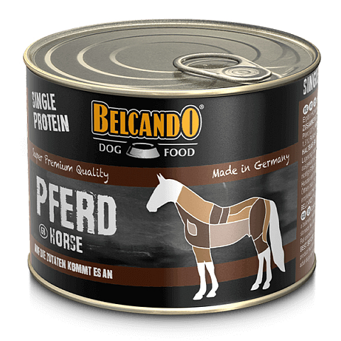 Belcando 512225 Hunde-Dosenfutter Pferd Adult 200 g