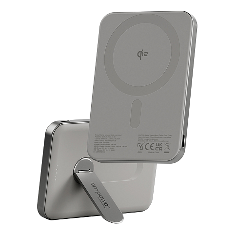 PanzerGlass empower™ by ® empower™ Bank m. Spin Stand | 5000mAh | Titanium
