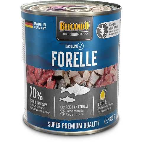 Belcando 513455 Hunde-Dosenfutter Forelle Adult 800 g