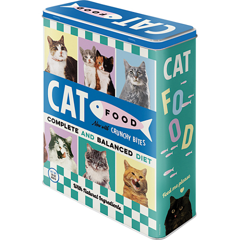 Nostalgic Art Cat Food Rechteckig Kanister 4 l Mehrfarbig