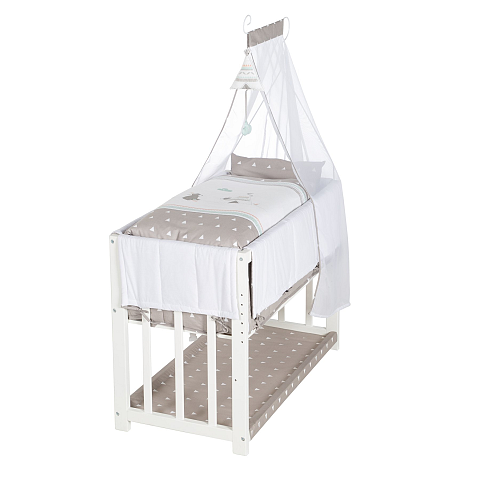 roba Indibär Babybett MDF-Platten Weiß
