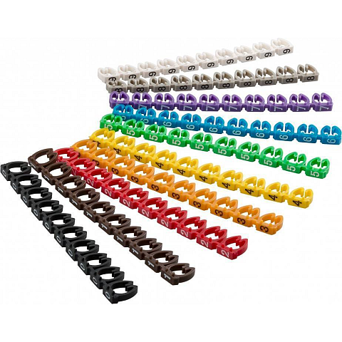 Goobay 72515 Kabelmarkierer Mehrfarbig PVC 100 Stück(e)