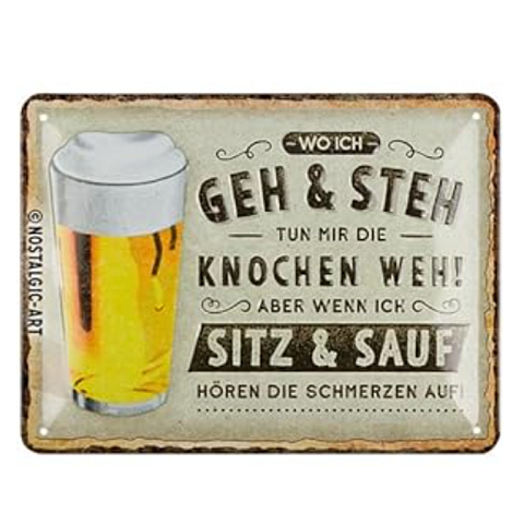 Nostalgic Art 45104983 Dekoratives Schild & Tafel für drinnen Metall Mehrfarbig