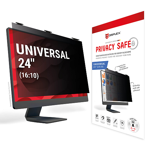 Displex PRIVACY SAFE Magnetischer 2-Wege Blickschutzfilter für Desktop Monitor 24'' (16:10)