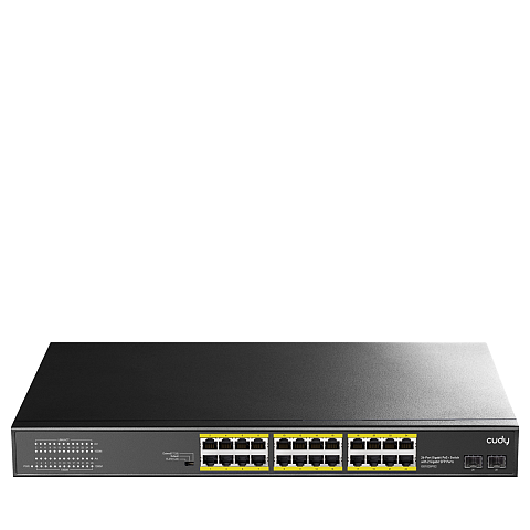 Cudy GS1028PS2 Netzwerk-Switch Gigabit Ethernet (10/100/1000) Power over Ethernet (PoE) Schwarz