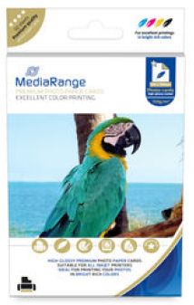 MediaRange MRINK115 Fotopapier Weiß Glanz