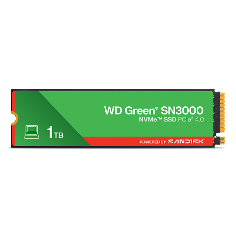 SanDisk Green WD SN3000 NVMe 1 TB M.2 PCI Express 4.0 QLC 3D NAND