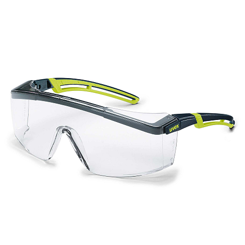 Uvex 9164285 Schutzbrille/Sicherheitsbrille Limette, Schwarz