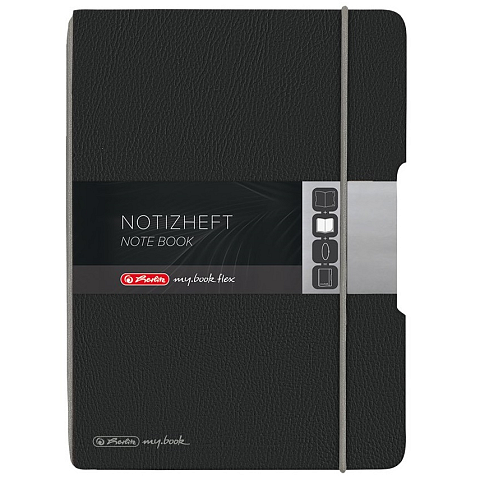 Herlitz my.book Notizbuch A5 40 Blätter Schwarz