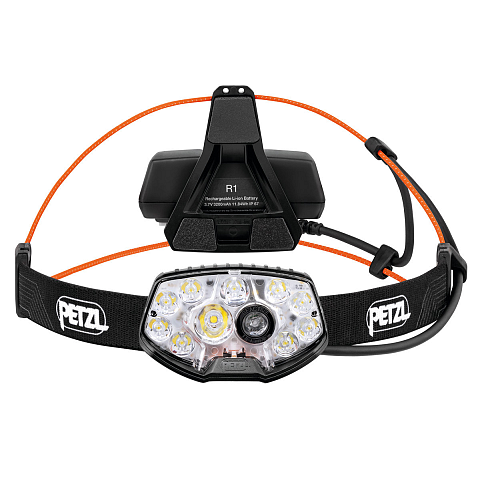 Petzl NAO RL Schwarz, Orange Stirnband-Taschenlampe LED