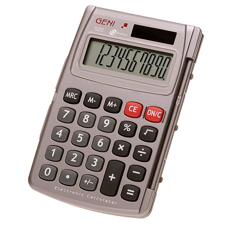 Genie 520 Taschenrechner Tasche Display-Rechner Grau