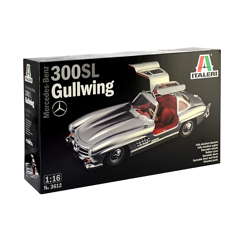 Italeri MERCEDES-BENZ 300 SL GULLWING Oldtimer-Modell Montagesatz 1:16
