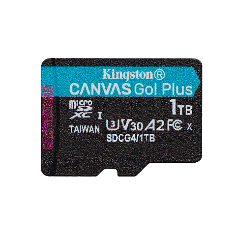 Kingston Technology 1TB microSDXC Canvas Go Plus Gen4 200R A2 U3 Einzelpaket ohne ADP