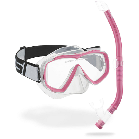 Cressi Estrella Junior Schwarz, Pink, Transparent Jugend