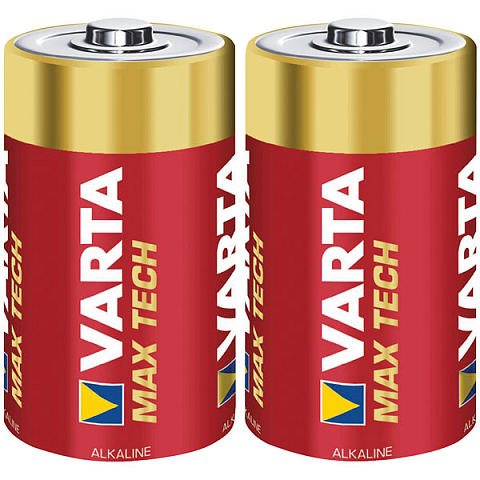 Varta MAX TECH 2x Alkaline C Einwegbatterie Alkali