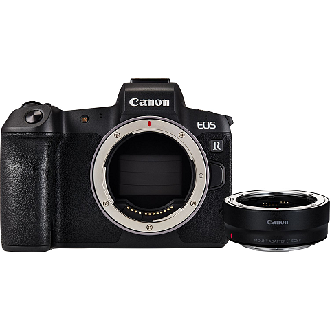 Canon EOS R + EF to RF adapter MILC Body 30,3 MP CMOS 6720 x 4480 Pixel Schwarz
