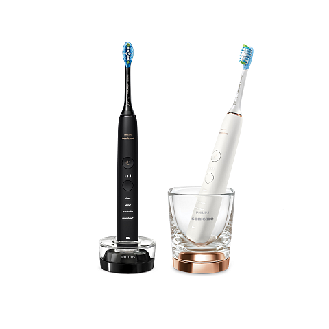 Philips Sonicare DiamondClean 9000 series DiamondClean 9000 HX9914/57 2x Elektrische Schallzahnbürsten - Schwarz, Roségold