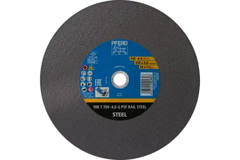 PFERD Rail cut-off wheel T 350x4.0x25.4 mm Universal Line PSF for railway rails 10 Stück(e)