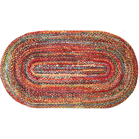 wash+dry 57478 Türmatte Dekorative Fußmatte Drinnen Oval Mehrfarbig