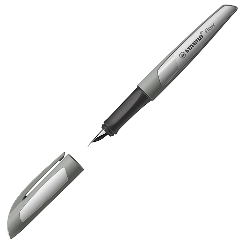 STABILO Flow Monochrome Füllfederhalter Kartuschenfüllsystem Grau 1 Stück(e)