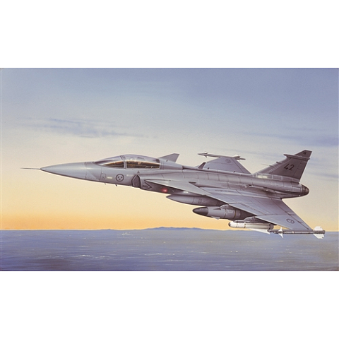 Italeri JAS 39A Gripen Starrflügelflugzeug-Modell Montagesatz 1:48