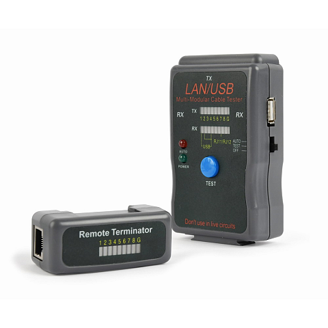 Cablexpert NCT-2 Netzwerkkabel-Tester Schwarz