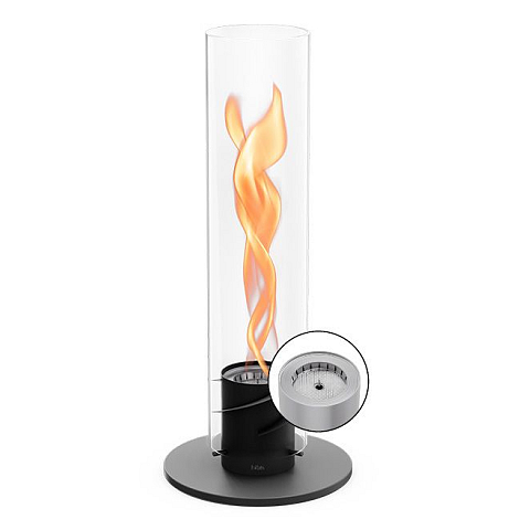 höfats SPIN 1200 Drinnen/Draußen Tragbare Feuerstelle Schwarz, Transparent