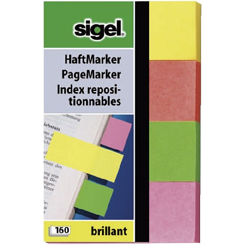 Sigel HN630 selbstklebendes Etikett Grün, Pink, Rot, Gelb 160 Stück(e)