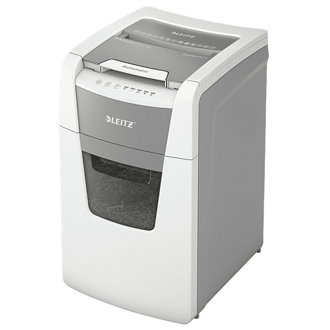 Leitz 80130000 Aktenvernichter Kreuzschreddern 55 dB 22 cm Grau, Weiß