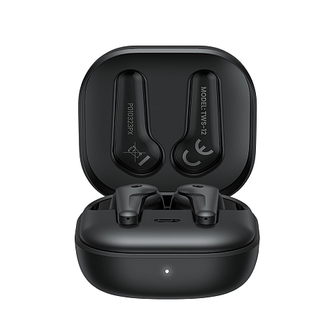 Savio TWS-12 Kopfhörer & Headset True Wireless Stereo (TWS) im Ohr Anrufe/Musik USB Typ-C Bluetooth Schwarz