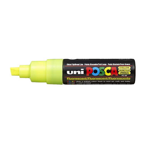 POSCA uni PC-8K Marker 1 Stück(e) Meißel Gelb