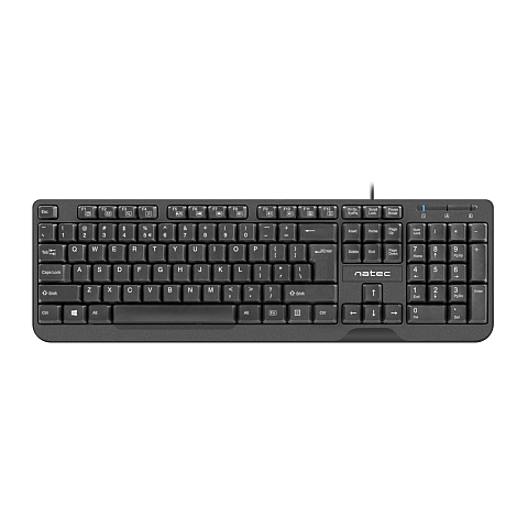 NATEC TROUT Tastatur Büro USB QWERTY US International Schwarz