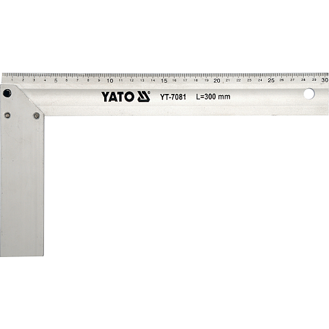 Yato YT-7082 Lineal Schreibtisch-Lineal 350 mm Aluminium 1 Stück(e)