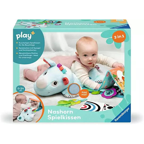 Ravensburger Play+ Nashorn Spielkissen (für die Bauchlage)