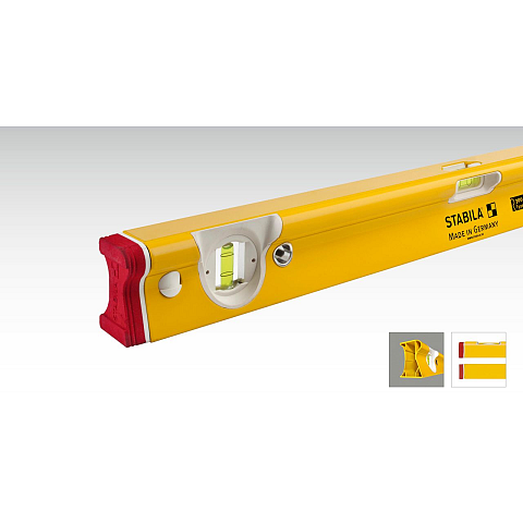 Stabila Type R 300 spirit level Wasserwaage 2 m Rot, Gelb