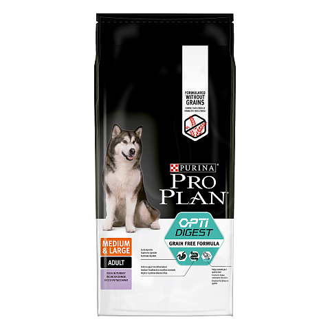 Purina Pro Plan Medium & Large Adult Grain Free 12 kg Truthahn