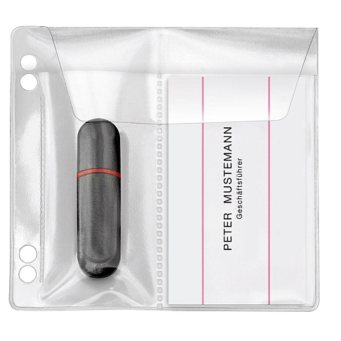 Veloflex 4377010 Visitenkartenhalter Polypropylen (PP) Transparent