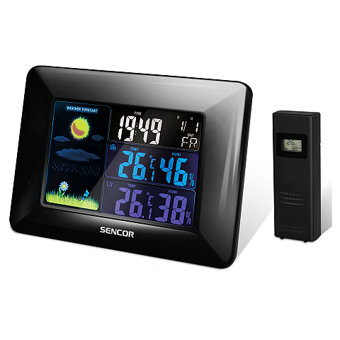 Sencor SWS 4250 Digitale Wetterstation Schwarz LCD Wechselstrom/Batterie