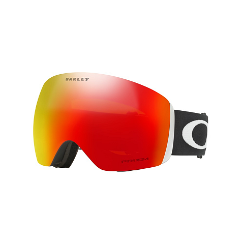 Oakley Flight Deck Wintersportbrille Schwarz Unisex Orange Sphärisches Brillenglas