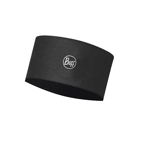 Buff Opaska COOLNET UV WIDE HEADBAND SOLID BLACK Stirnband Stoff