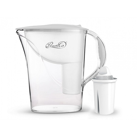 PearlCo Standard classic Manueller Wasserfilter 2,4 l Transparent, Weiß