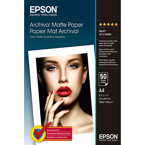 Epson Archival Matte Paper - A4 - 50 Blätter