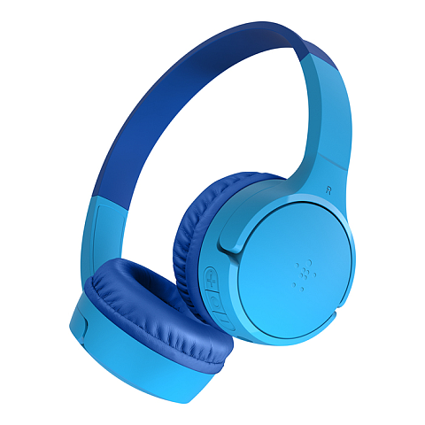 Belkin SoundForm Mini Kopfhörer Kabellos Kopfband Anrufe/Musik USB Typ-C Blau