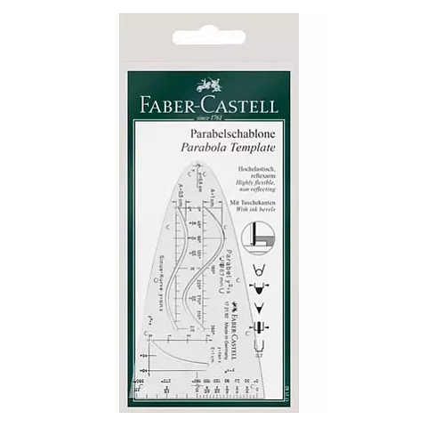Faber-Castell 172182 Zeichenschablone Transparent Kunststoff