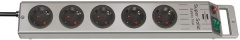 Brennenstuhl Super-Solid Line Silber 5 AC-Ausgänge 2,5 m
